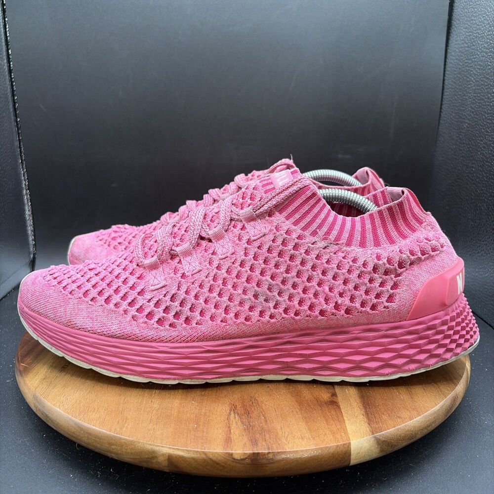 Nobull Allday Knit Mens Size 11.5 Women 13 Running Shoes Pink Athletic Training